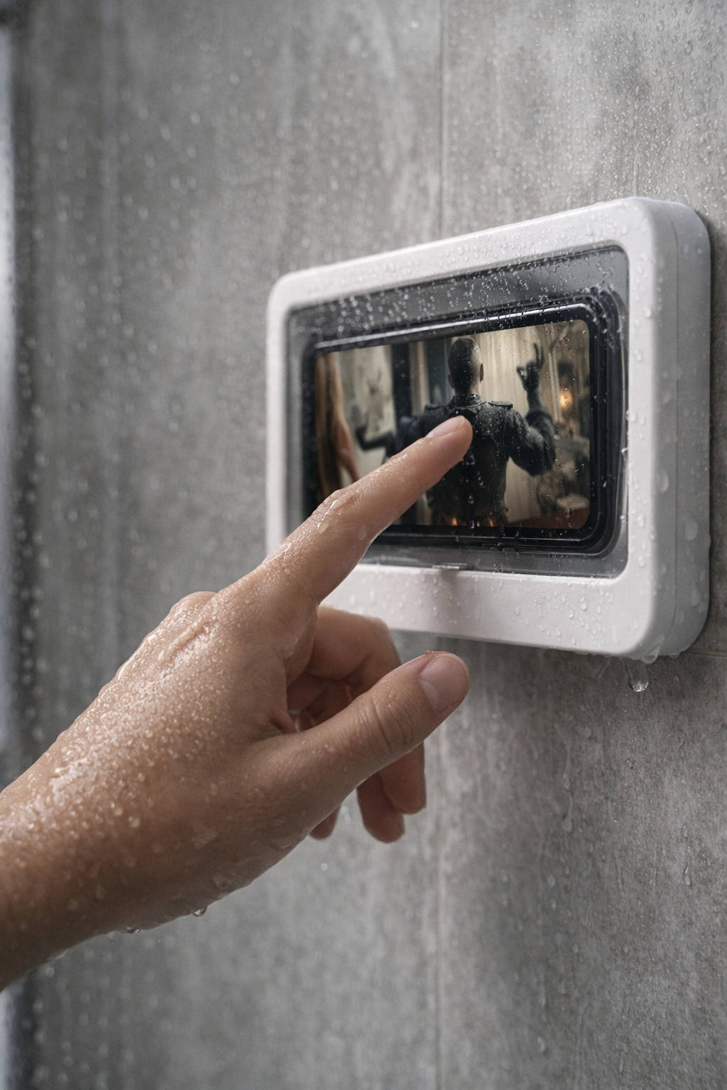 waterproof shower phone holder